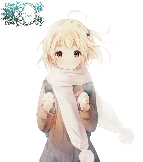 Image Winter Cute Anime Girl Render By Pui The Pong D8g98zl Png