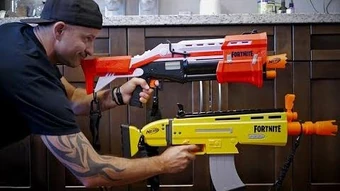 videos of nerf gun wars