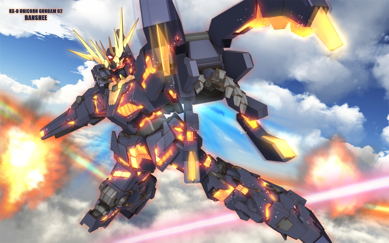 Image Konachan Banshee Gundamjpg The Gundam Wiki FANDOM