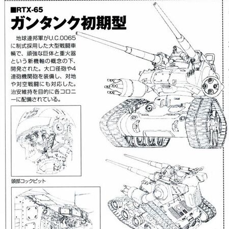 Rtx 65 Guntank Early Type The Gundam Wiki Fandom