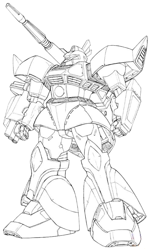 Zaku Lineart : Ms c gelgoog cannon the gundam wiki fandom powered