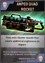QUAD ROCKET PIC BURN CARD