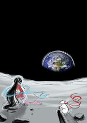 Moon rabbit goddess