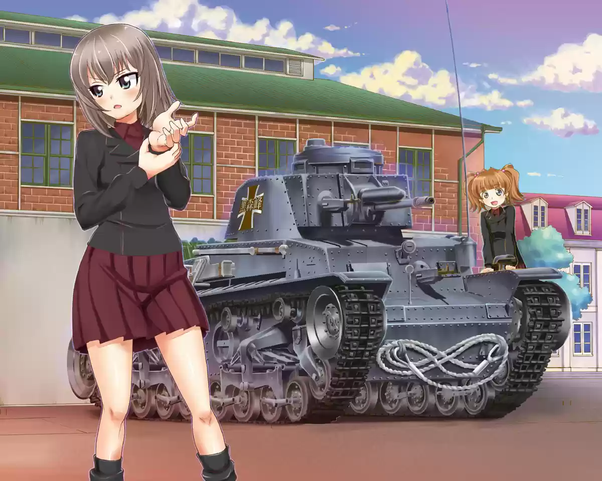 Girls und panzer танк. Аниме танкистки Эрика. Эрика Итсуми. Аниме танкистки girls und Panzer. Эрика Итсуми тигр 2.