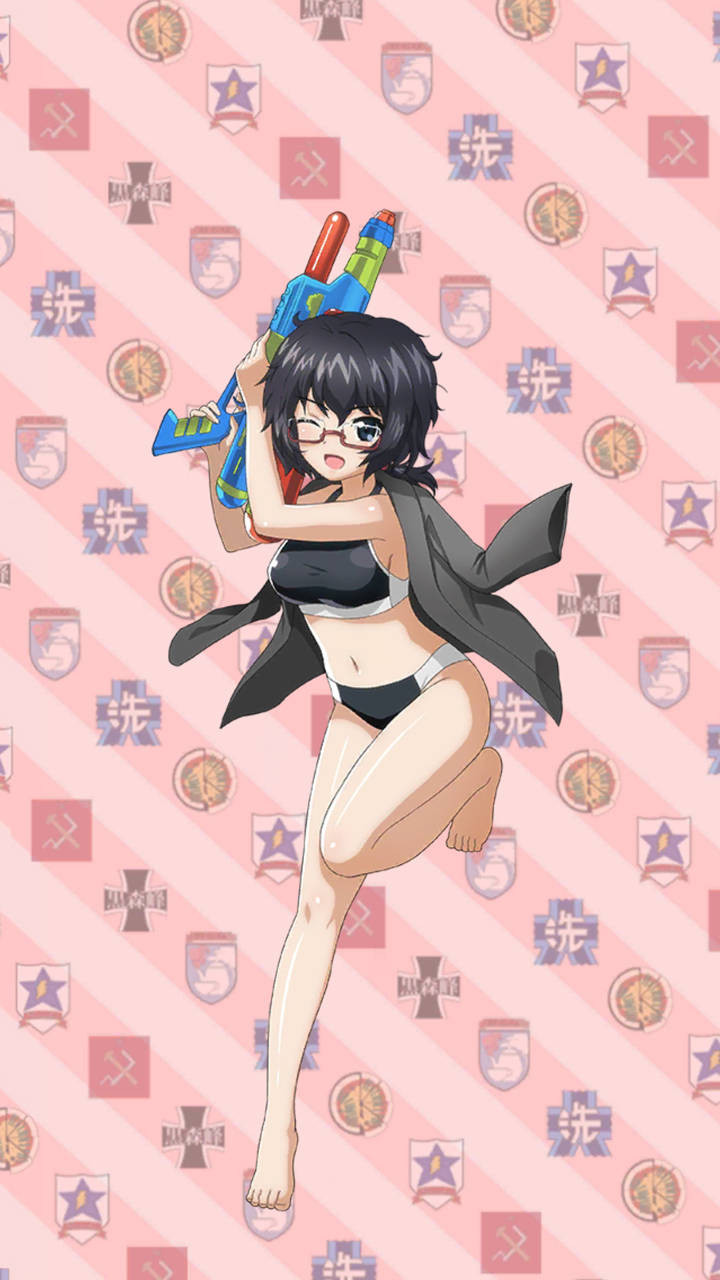 Image Oryou Bath Suit2 Upbystanpng Girls Und Panzer Wiki Fandom Powered By Wikia 