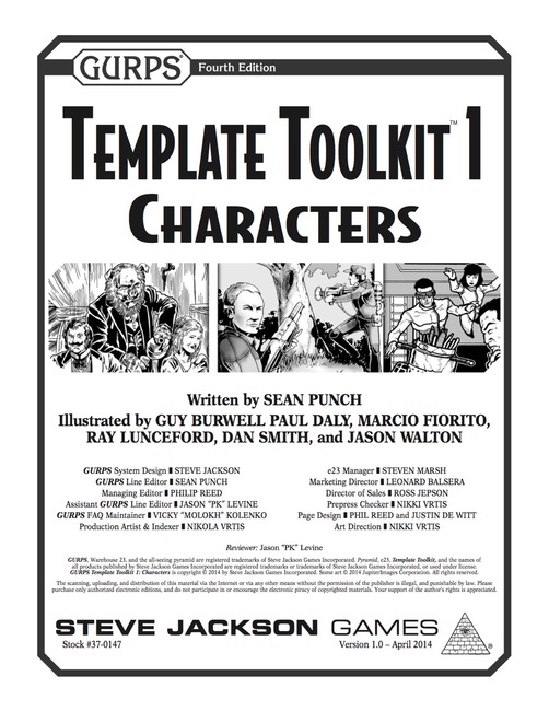 GURPS Template Toolkit 1: Characters | GURPS Wiki | Fandom
