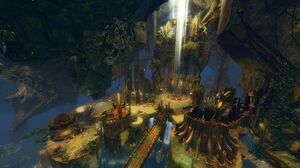 Gilded hollow view