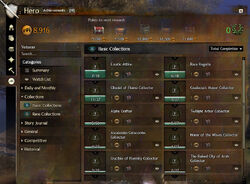 September 2014 Feature Pack Item Collections Achievement Tab