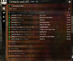 Contacts Panel