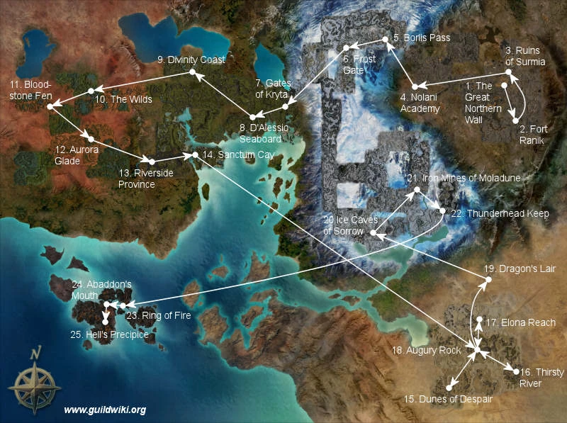 Mission overviews (Prophecies) | GuildWars Wikia | FANDOM powered by Wikia