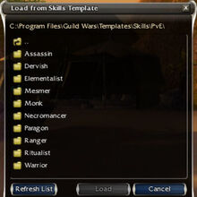 Skill Template Guildwars Wiki Fandom