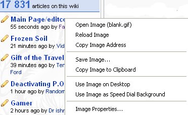 Wiki most recent changes problem