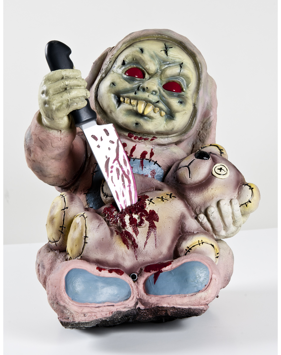 zombie halloween spirit animated prop stabby babies bear creepy stabbing fat scary animatronic criatura wikia powered dolls visit wonder