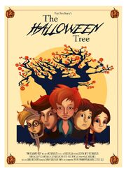 Halloween tree poster