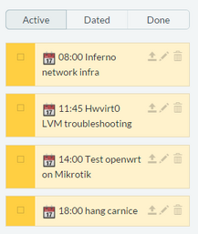 Calendar events