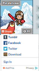 Share Button Lower Left