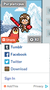 Share Button Lower Left