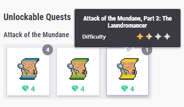 Quest unlockable info2