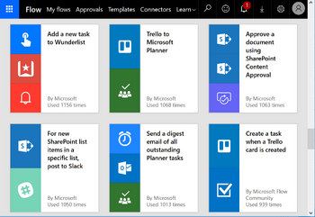 Microsoft Flow Screenshot