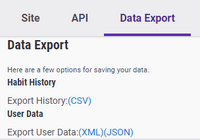 Data Export
