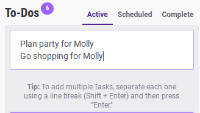 To-Dos Add Multiple