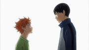 Hinata parle à Kageyama