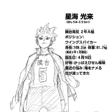 Kōrai Hoshiumi Image Gallery Haikyuu Wiki Fandom