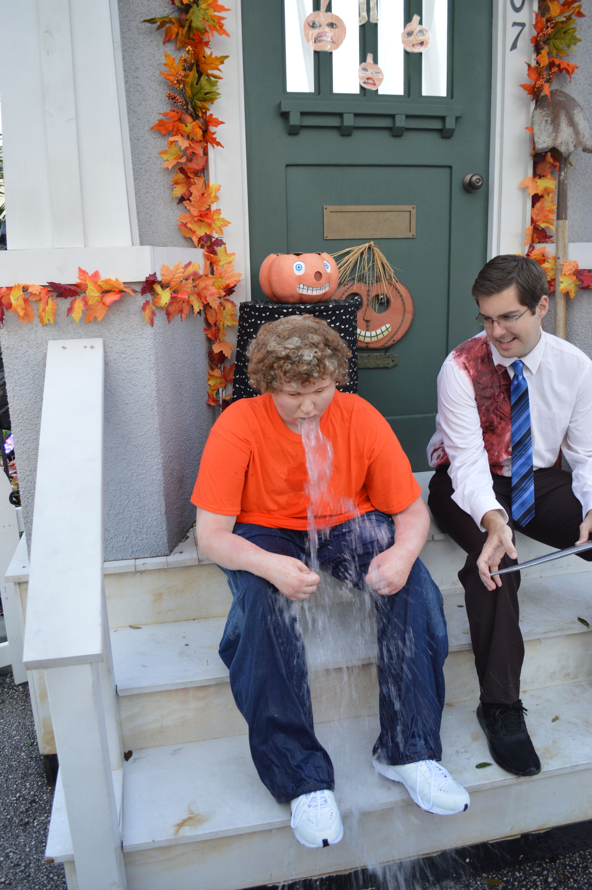 Image Trick 'r Treat Barfing Kid and Steve Wilkins.JPG Halloween