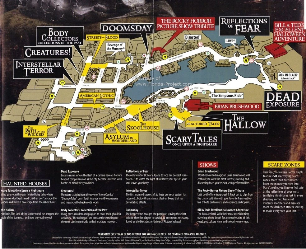 Image HHN18 Guide map version 2.jpg Halloween Horror Nights Wiki