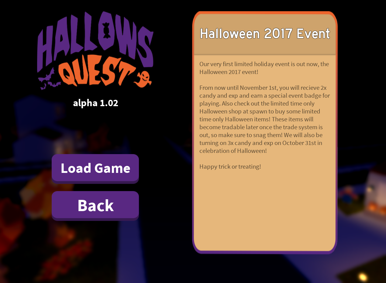 Halloween Event 2017 Roblox Hallows Quest Wiki Fandom - roblox how to make a popular game 2017