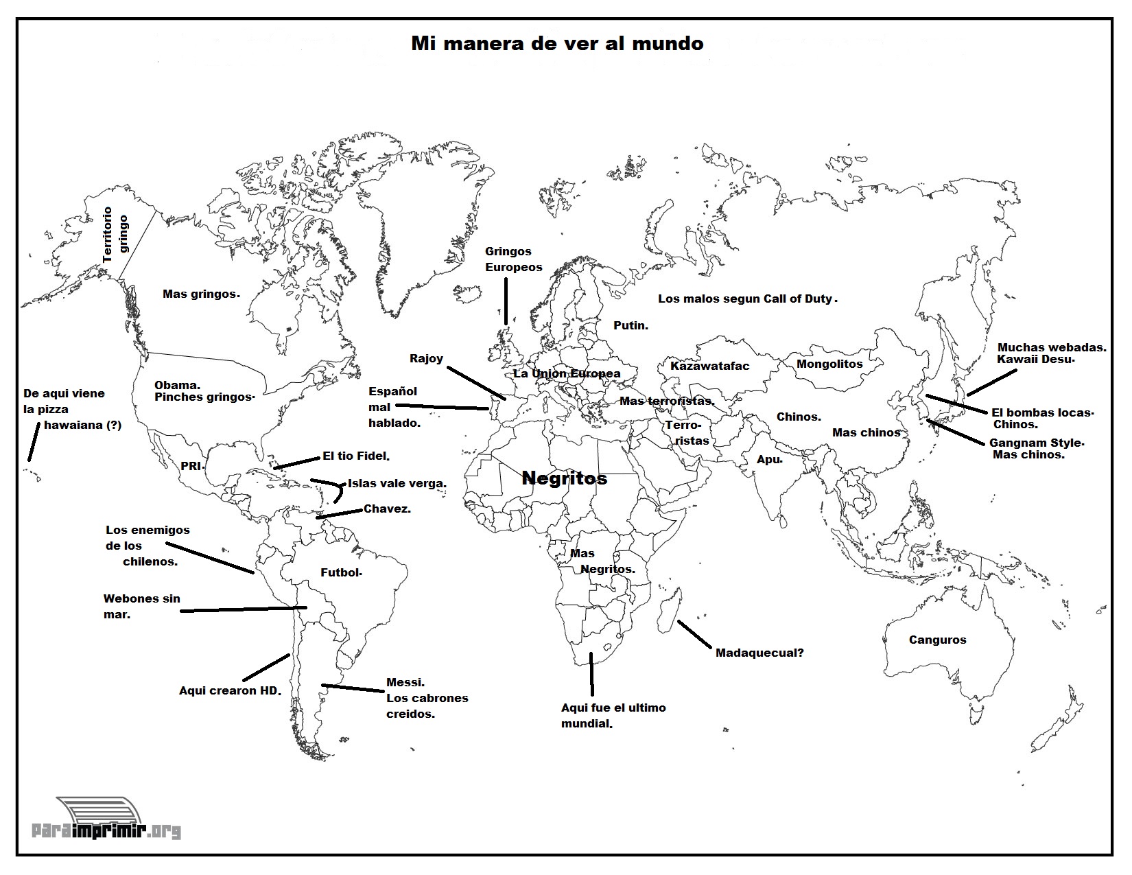 Featured image of post Mapamundi Con Division Politica Con Nombres Para Imprimir Pdf