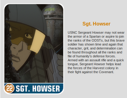SGT. Howers Card