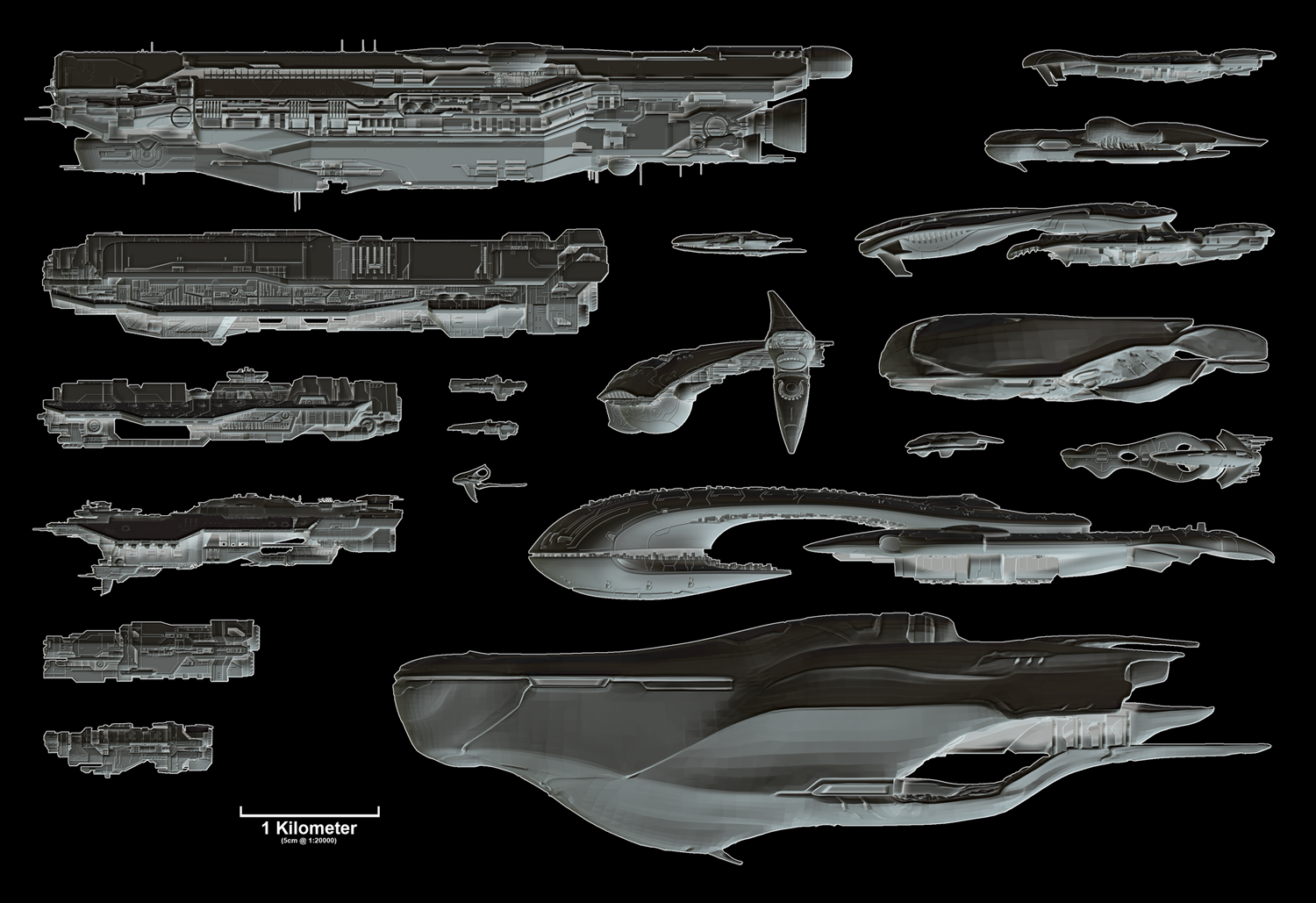 Image - SpartanGames Render-Model-Comparison UNSC-Covenant.png | Halo ...