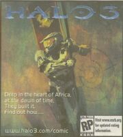 Halo3.com comic ad with AR symbol