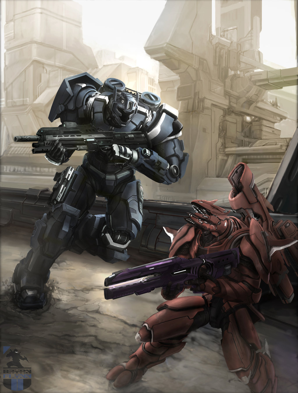 Imagen - Spartan vs Elite.jpg | Wiki Halo Fanon | FANDOM powered by Wikia