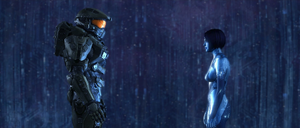 John and Cortana re-unite - Close shot
