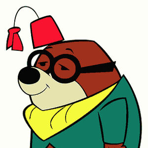 Mole Cartoon Character With Glasses