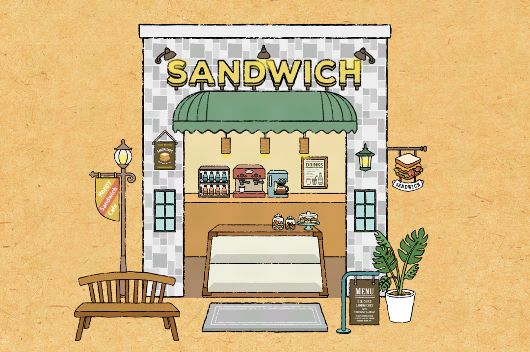happy sandwich cafe walkthrough