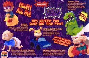 rugrats burger king toys 1998