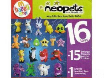 neopets plush mcdonalds