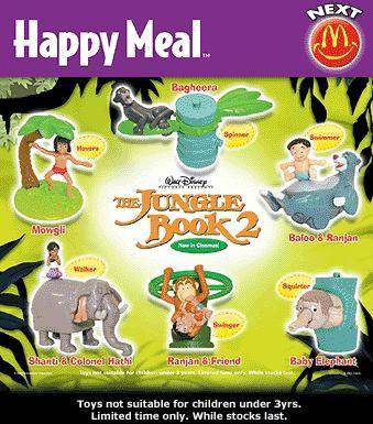 jungle book 2 mcdonalds toys