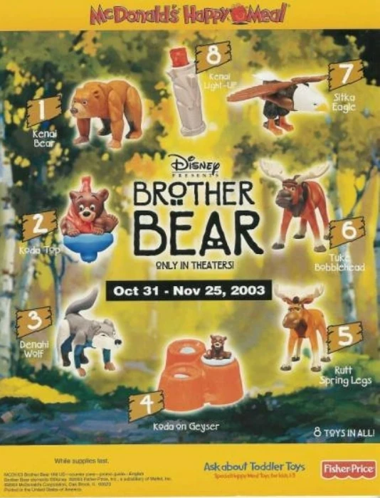 Brother Bear (McDonald's, 2003) Kids Meal Wiki FANDOM powered by Wikia