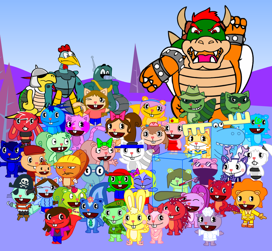 image htf adventures all cast by htfmegaman d4y7nrg png happy