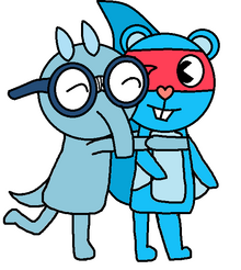 Sniffles hugging Splendid