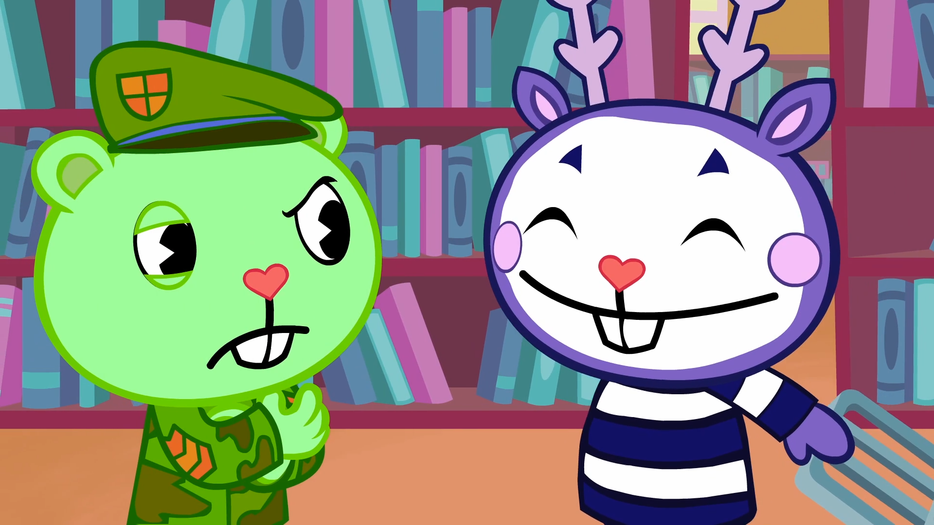 Happy Tree friends MIME and Flippy