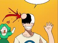 The injury Yopi got from Akira bursting open (Season 2 Episode 33)