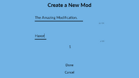 Create a New Mod