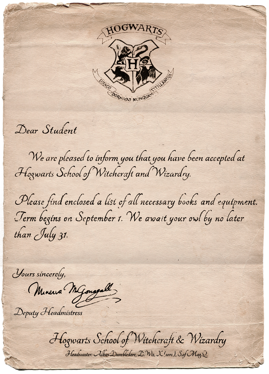 Image - Letter - Hogwarts Mystery.png  Harry Potter Wiki 