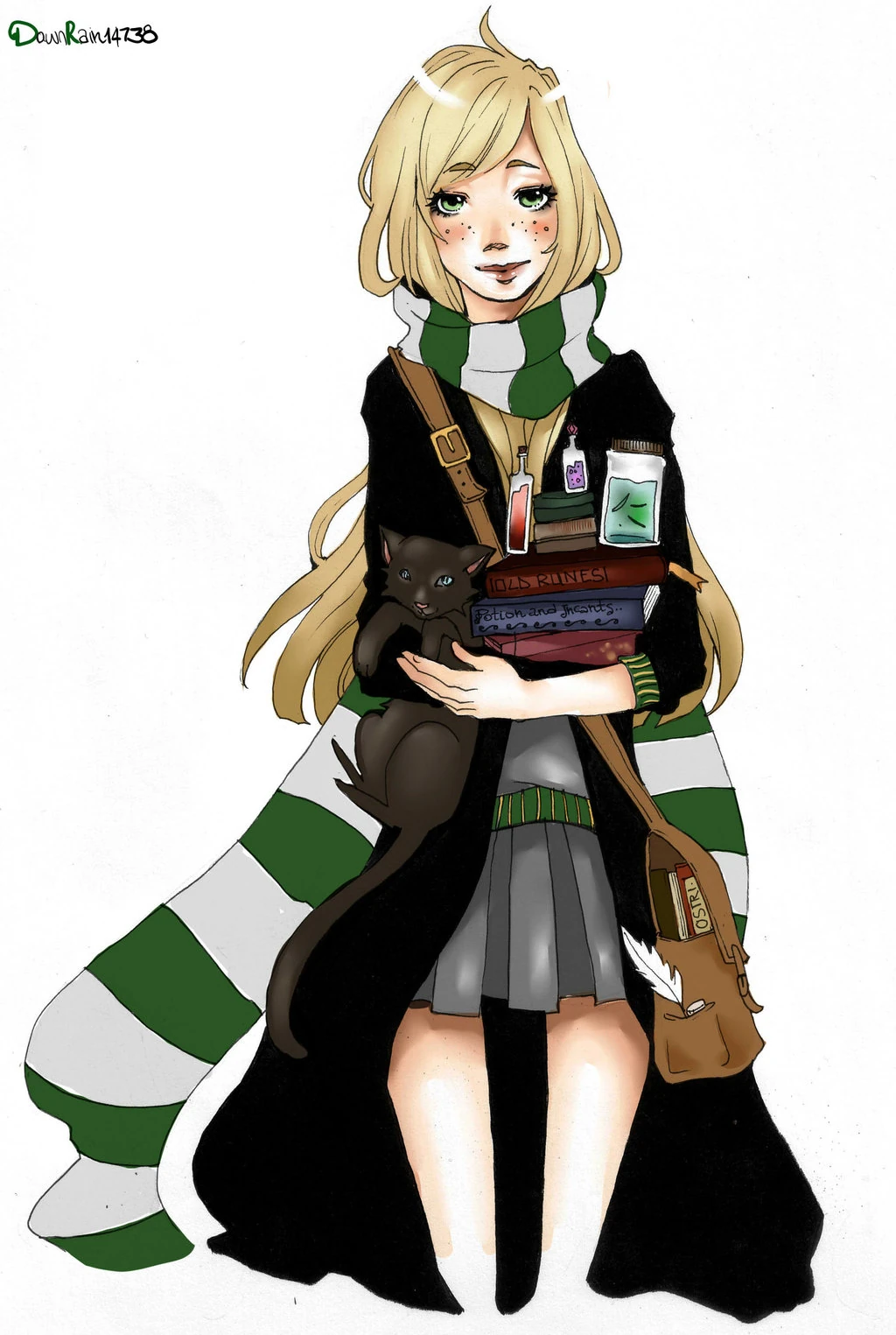 Obraz Slytherin girl by lukahainekochand60vs7g.jpg Harry Potter Wiki FANDOM powered by Wikia
