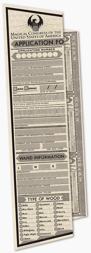 Image - MACUSA Application for Wand Permit.jpg | Harry Potter Wiki ...